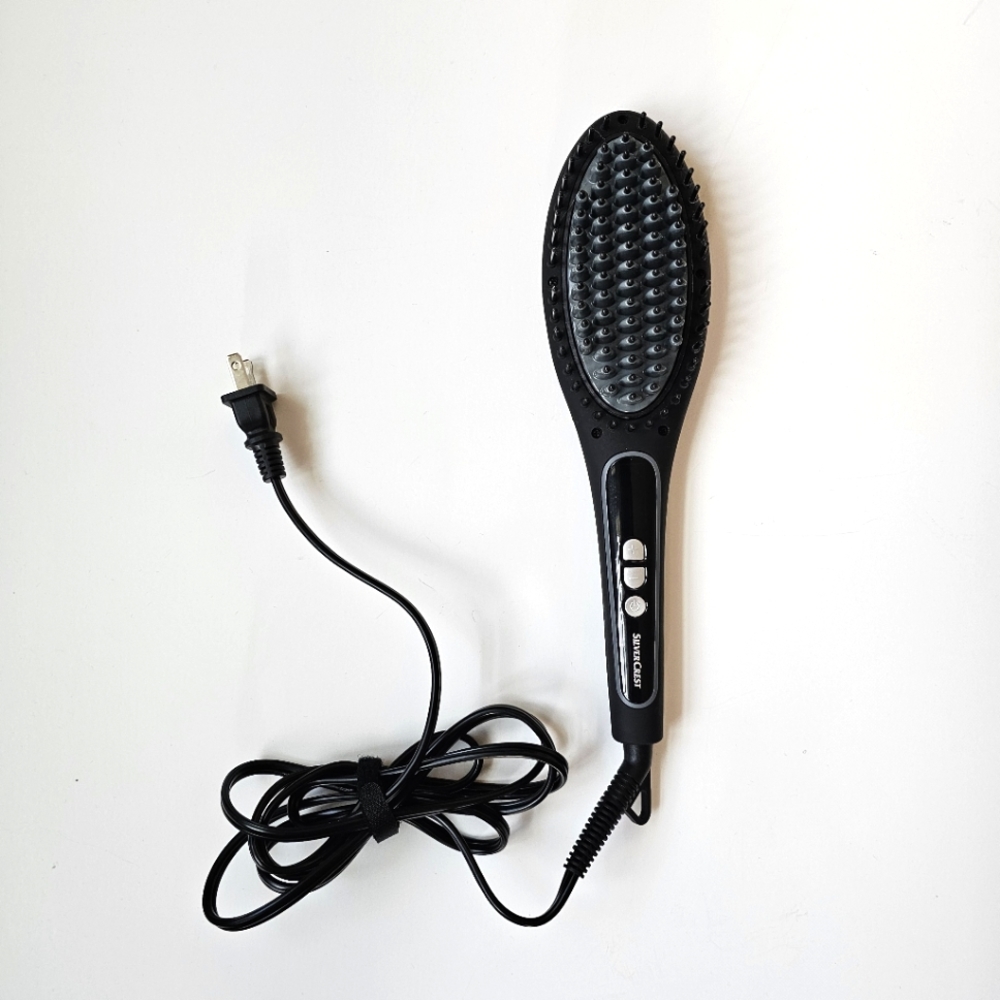 SilverCrest 2 in 1 Ceramic Brush and Straightener, Like New